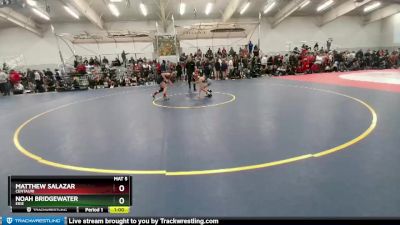 106 lbs Cons. Round 6 - Noah Bridgewater, Erie vs Matthew Salazar, Centauri