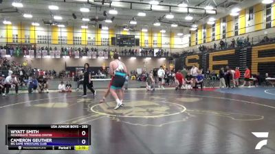 285 lbs 1st Place Match - Wyatt Smith, McDominate Training Center vs Cameron Geuther, Big Game Wrestling Club