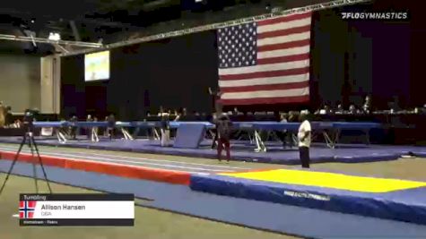 Allison Hansen - Tumbling, CIGA - 2021 USA Gymnastics Championships