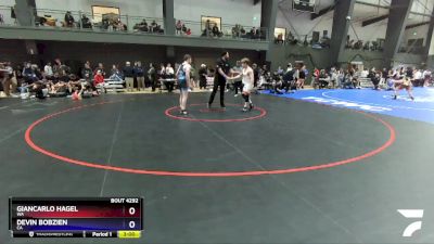 138 lbs Cons. Round 2 - Giancarlo Hagel, WA vs Devin Bobzien, CA