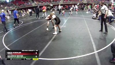 100 lbs Champ. Round 2 - Knox Koehler, Osmond vs Maverick Moyer, Nebraska City Wrestling Club