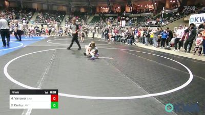 52 lbs Final - Hudson Vanover, Salina Wrestling Club vs Beau Corby, Lawton Legends Youth Wrestling