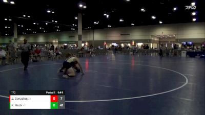 170 lbs Round 2 (16 Team) - Kai Heck, Montana Sidney vs Julian Gonzales, Red Knights