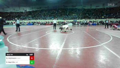 150 lbs Round Of 32 - Brock Heilmann, CowTown Elite vs Skylar Red Elk, Highlander Wrestling