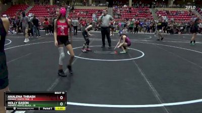 75 lbs Round 5 (6 Team) - Analena Thrash, Midwest Misfitz Pink vs Holly Eason, Midwest Misfitz Black