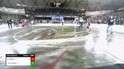 Girls 3A/4A 120 Cons. Round 3 - Nevaeh Arthun, Bethel (Girls) vs Rosechelle Obare, Mountlake Terrace (Girls)