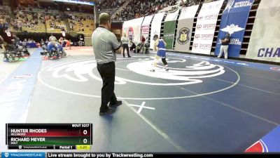 215 Class 3 lbs Quarterfinal - Hunter Rhodes, Hillsboro vs Richard Meyer, Holt