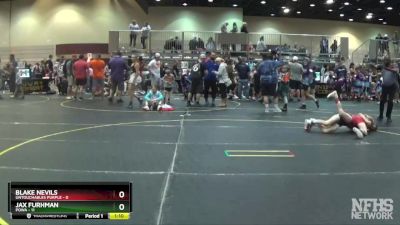 100 lbs Semis & 1st Wrestleback (8 Team) - Blake Nevils, Untouchables Purple vs Jax Furhman, POWA