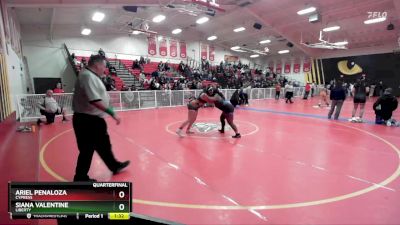 170 lbs Quarterfinal - Siana Valentine, Liberty vs Ariel Penaloza, Cypress