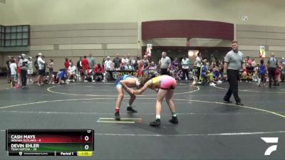 107 lbs Round 2 (6 Team) - Devin Ehler, Team Gotcha vs Cash Mays, Indiana Outlaws