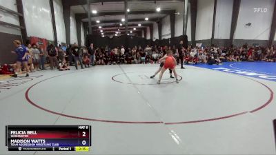 125 lbs Semifinal - Felicia Bell, Washington vs Madison Watts, Team Aggression Wrestling Club