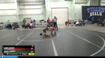 92 lbs Round 2 (8 Team) - Noah Aubert, Scanlan vs Luke Gorski, Terps Xpress