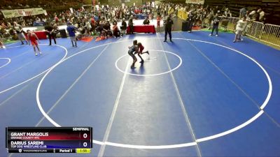 82 lbs Semifinal - Grant Margolis, Orange County RTC vs Darius Saremi, Top Dog Wrestling Club