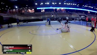 165 lbs Cons. Round 5 - Ethan Secoy, Columbus vs Kirecg Roe, Cass