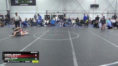 60 lbs Semis (4 Team) - Gabriel Brodsky, Vougars Honors vs Vinny Foster, Grit Mat Club