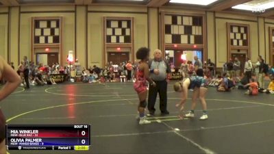 128 lbs Round 4 (10 Team) - Mia Winkler, MGW- Blue Raz vs Olivia Palmer, MGW- Mango Bango