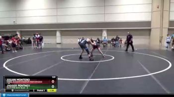 129 lbs Round 2 (6 Team) - Jagger Pentney, Backyard Boyz Blue vs Julian Montero, Doral Academy/Maximum Performance