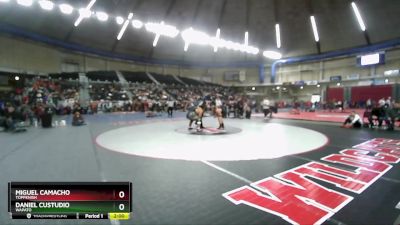 1A West 285 lbs Semifinal - Miguel Camacho, Toppenish vs Daniel Custudio, Wapato