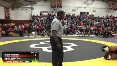 120 lbs Cons. Round 2 - Robye Williams, Homewood-Flossmoor vs Rahul Raghuram, Dublin Coffman