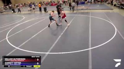 152 lbs Quarterfinal - William Gutormson, Pursuit Wrestling Minnesota vs Garrett Wittek, Anoka Youth Wrestling