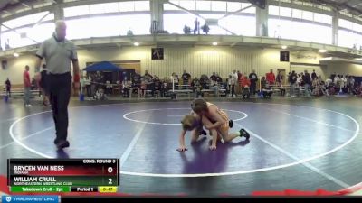 63 lbs Cons. Round 3 - William Crull, Northeastern Wrestling Club vs Brycen Van Ness, Indiana