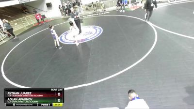 56 lbs Champ. Round 2 - Aythan Juarez, TUF California Wrestling Academy vs Adlan Afaunov, Elk Grove Wrestling Academy