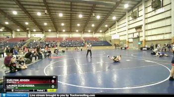 85 lbs Round 2 (6 Team) - Lauren Echeverria, Oregon vs Evelynn Jensen, Utah Gold