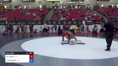 57 kg Cons 16 #2 - Gavin Lewis, Howe Wrestling School, LLC vs Carlos Valdiviezo, Poway Wrestling