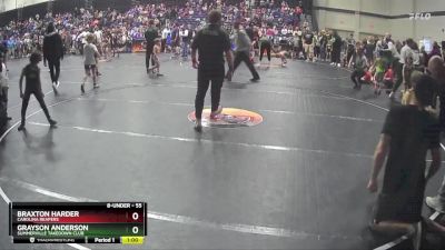 55 lbs Quarterfinal - Braxton Harder, Carolina Reapers vs Grayson Anderson, Summerville Takedown Club