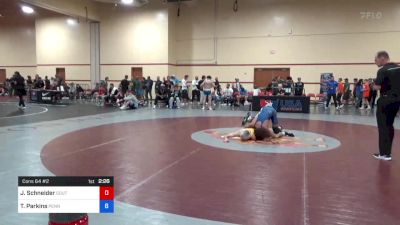 61 kg Cons 64 #2 - Jt Schneider, South Side Wrestling Club vs Tahir Parkins, Pennsylvania