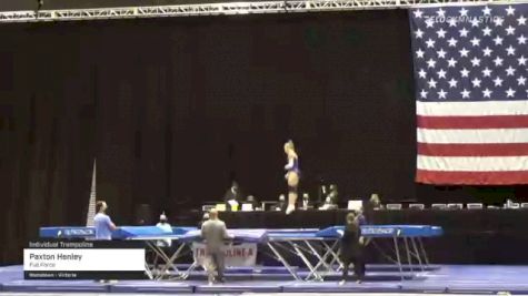 Paxton Henley - Individual Trampoline, Full Force - 2021 USA Gymnastics Championships