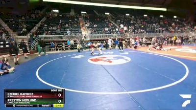 138 lbs Round 2 - Ezekiel Ramirez, Buffalo Outlaws Wrestling Club vs Preston Hedlund, Camel Kids Wrestling