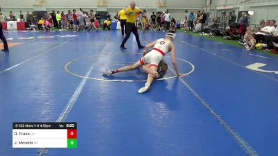 S-133 Mats 1-4 4:15pm lbs Quarterfinal - Dylan Frass, OH vs Jake Morello, SC