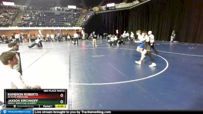 125 lbs 3rd Place Match - Jaxson Kirchhoff, Sebolt Wrestling Academy vs Kameron Roberts, DC Elite Wrestling