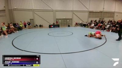 112 lbs Semis & 3rd Wb (16 Team) - Janessa George, Colorado vs Ayane Jasinski, Illinois