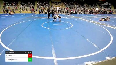 55 lbs Semifinal - Tucker Smith, Spiro Bulldog Wrestling vs Perry Dodgen, Wesley Wrestling Club