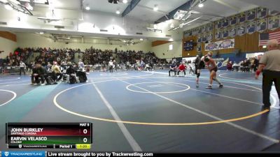 113 lbs Champ. Round 1 - John Burkley, Santiago Corona vs Earvin Velasco, Colony