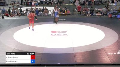 220 lbs Cons 32 #2 - Jesus Gonzalez, Wisconsin vs Brandon Johnson, Indiana