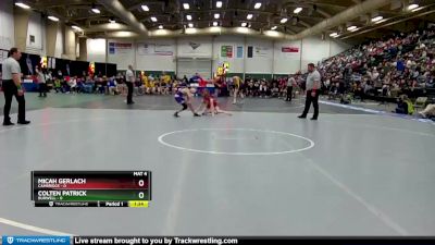 106 lbs Semis & 1st Wrestleback (8 Team) - Micah Gerlach, Cambridge vs Colten Patrick, Burwell