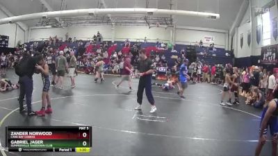 107 lbs Round 3 - Zander Norwood, Cane Bay Cobras vs Gabriel Jager, Summerville Takedown Club