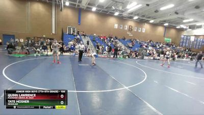 108 lbs Champ. Round 2 - Tate Mosher, Ridgeline vs Quinn Lawrence, Pleasant Grove Jr. High