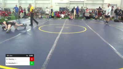 90-J lbs Round Of 16 - Ottie Hasley, OH vs Silas Goodwin, NY