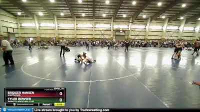 80 lbs Cons. Round 1 - Bridger Hansen, Unattached vs Tyler Rowser, Wasatch Wrestling Club