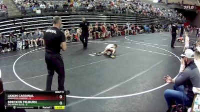 50 lbs Finals (8 Team) - Breckon Milburn, Oklahoma Elite vs Jaxon Cardinal, Minnesota Maroon