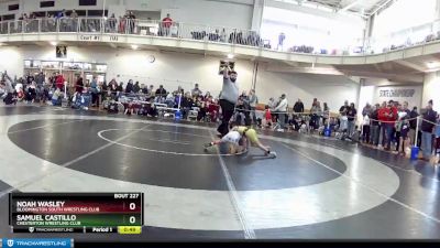 49 lbs Cons. Round 2 - Noah Wasley, Bloomington South Wrestling Club vs Samuel Castillo, Chesterton Wrestling Club