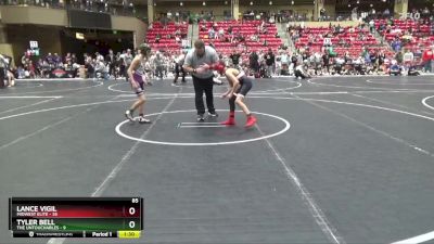 85 lbs Round 3 (6 Team) - Lance Vigil, Midwest Elite vs Tyler Bell, The Untouchables