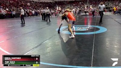 4A 121 lbs Cons. Round 1 - Isreal Martinez, Bernalillo vs Toby Baca, West Las Vegas