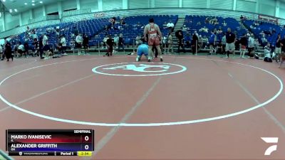 285 lbs Semifinal - Marko Ivanisevic, IL vs Alexander Griffith, OH