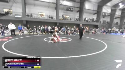 190 lbs Cons. Round 3 - Esteban Sedano, WA vs Camden Roofener, OR