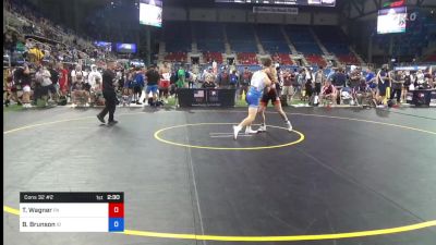 132 lbs Cons 32 #2 - Trey Wagner, Pennsylvania vs Bowen Brunson, Idaho